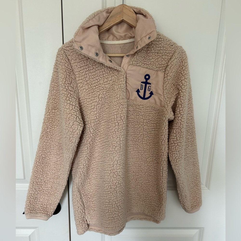 Delta Gamma Tan Fleece Jacket